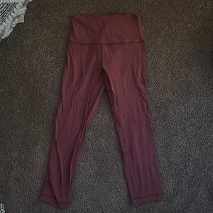 Pink Lululemon Align Leggings 25”